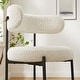 preview thumbnail 10 of 9, Albie Boucle Fabric Counter Stools - Set of 2