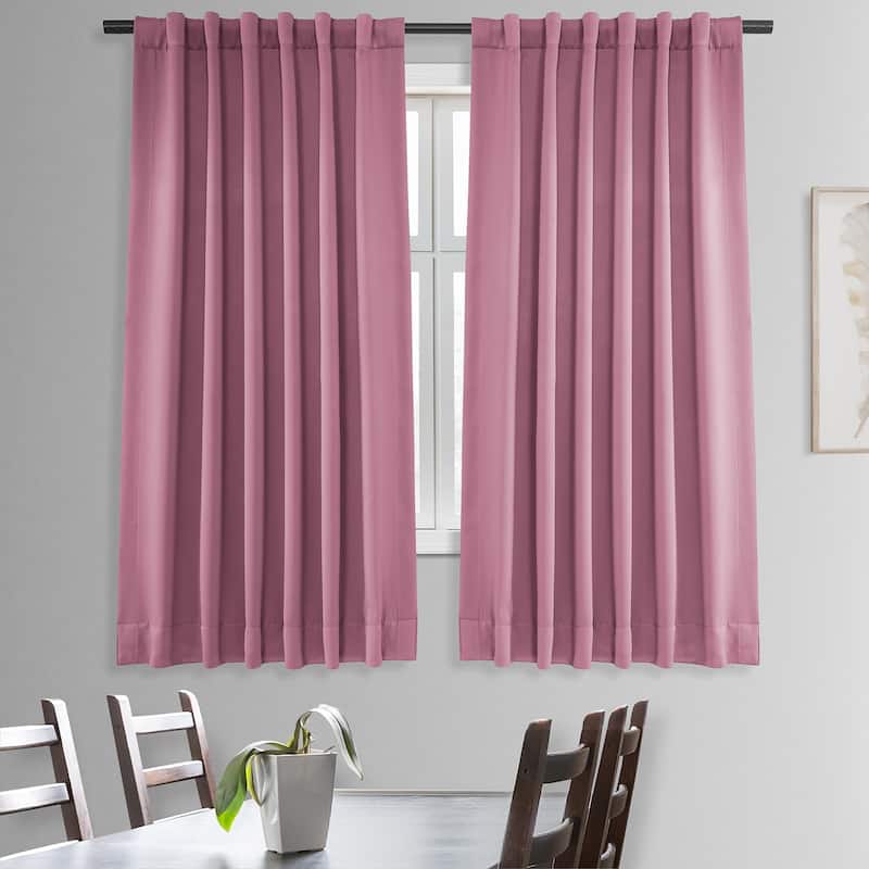 Exclusive Fabrics Room Darkening Curtain Panel Pair 63 inches (2 Panels) - 50 x 63