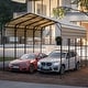 preview thumbnail 78 of 81, Heavy-Duty Metal Carport with Upgraded Galvanized Steel Roof – Ideal Shelter for Cars, Boats, and Tractors