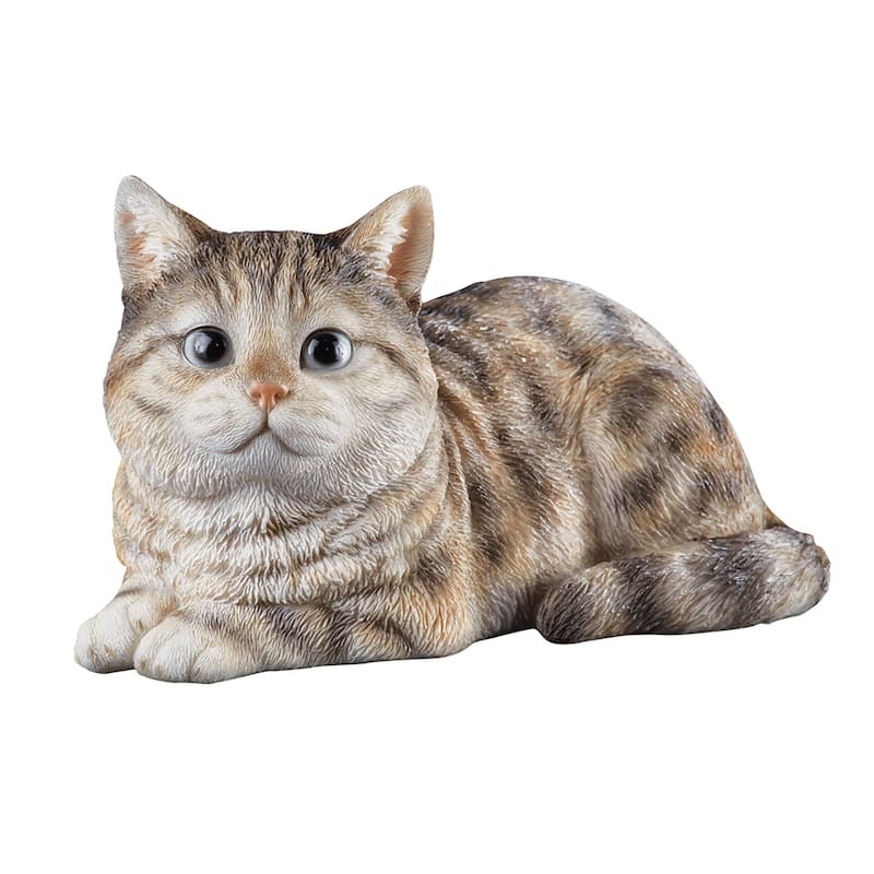 Hand-Painted Sitting Pretty Realistic Cat