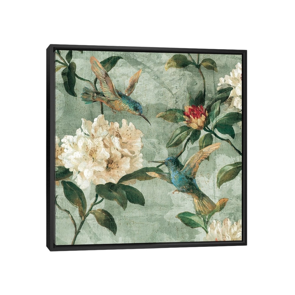 iCanvas "Birds Of A Feather I" by Renee Campbell Framed Canvas Print