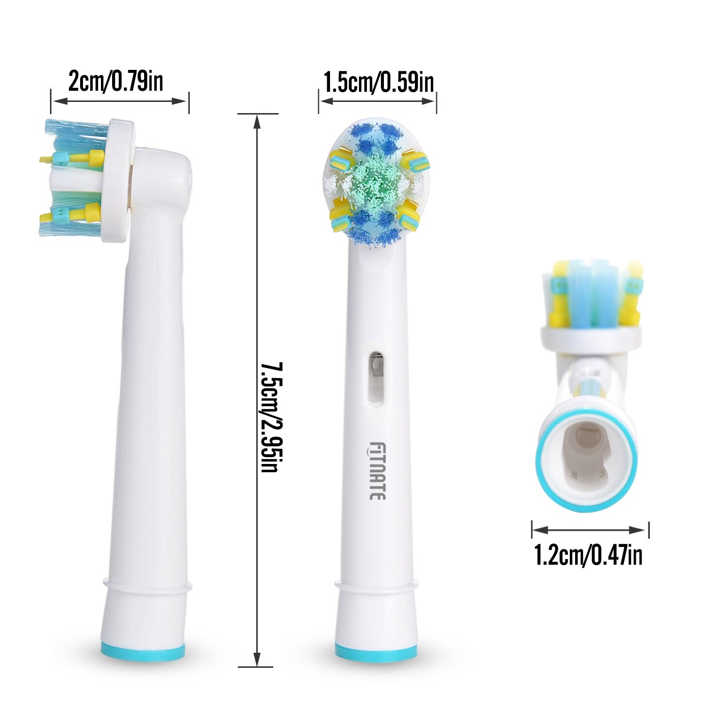Shop 8pcs Fitnate Generic Floss Action Electric Toothbrush Replacement Heads For Oral B Braun Free Shipping On Orders Over 45 Overstock 30357695