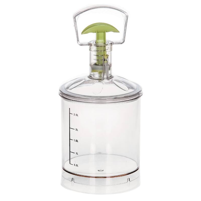 Glip 3-liter Turbo-boost Marinator - 7 x 7 x 15 inches - 7 x 7 x 15 inches - Clear