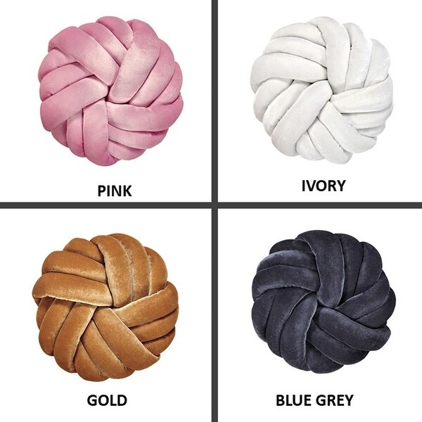 Velvet knot pillow online