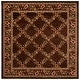 preview thumbnail 46 of 66, SAFAVIEH Lyndhurst Setareh Traditional Oriental Trellis Rug 6'7" Square - Brown - Square