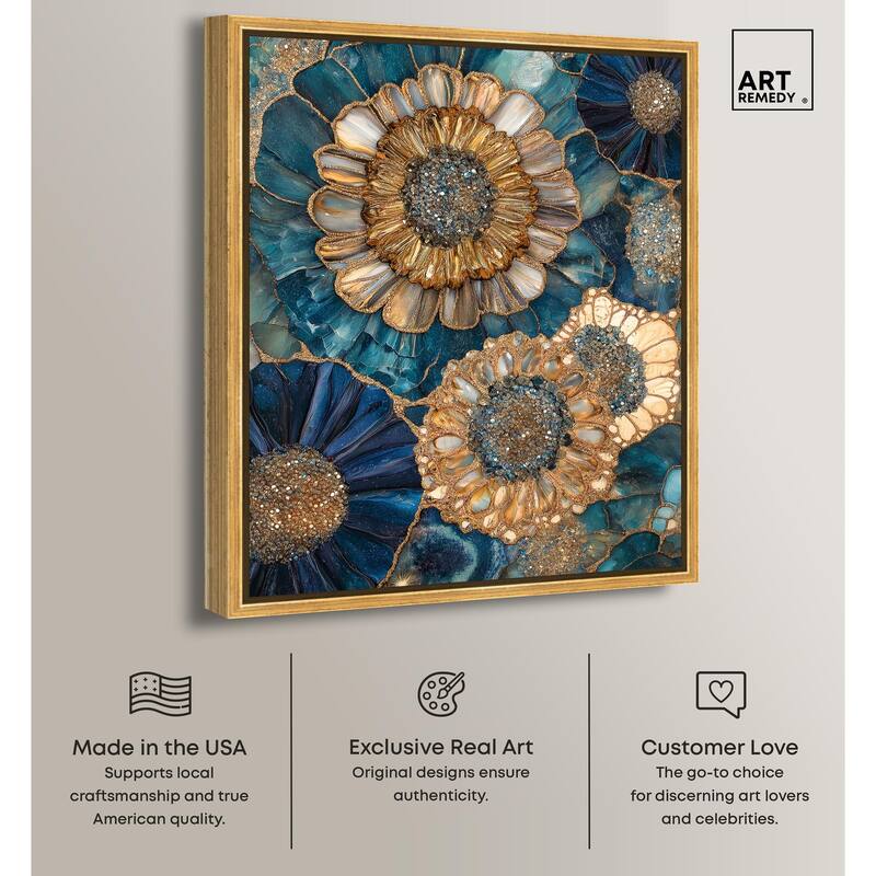 Opulent Geode I Canvas by Art Remedy