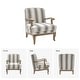 preview thumbnail 27 of 28, Rinaldo Farmhouse Upholstered Armchair with Solid Wood Legs by HULALA HOME