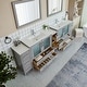 preview thumbnail 9 of 34, Vanity Art 108" Double Sink Bathroom Vanity Set 13 Dove-Tailed Drawers 3 Cabinets 2 Shelves Soft-Closing Doors with Free Mirror