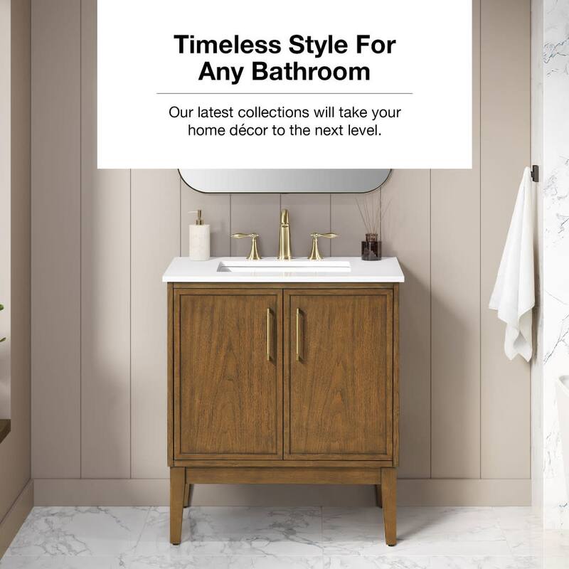 Ove Decors KIRA-30 Kira 30" Free Standing Single Basin Vanity Set with