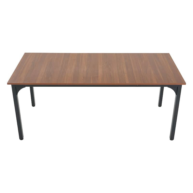 71 Inch Dining Table Wood for 6-8 People Brown Modern Kitchen Table - 70.9 x 31.5 x 29.5 inch