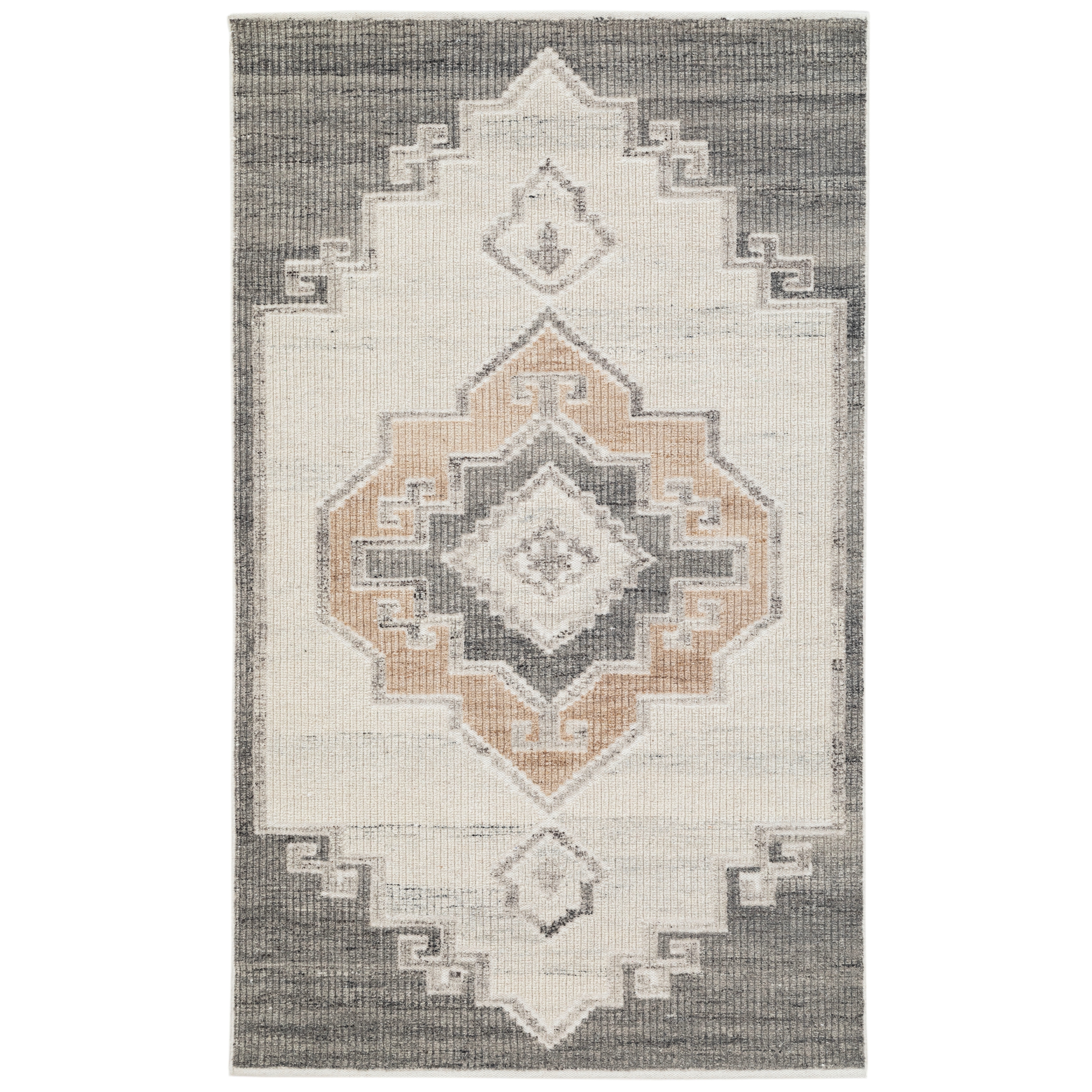 Terra by Obeetee Leah Karabagh Gray Rug