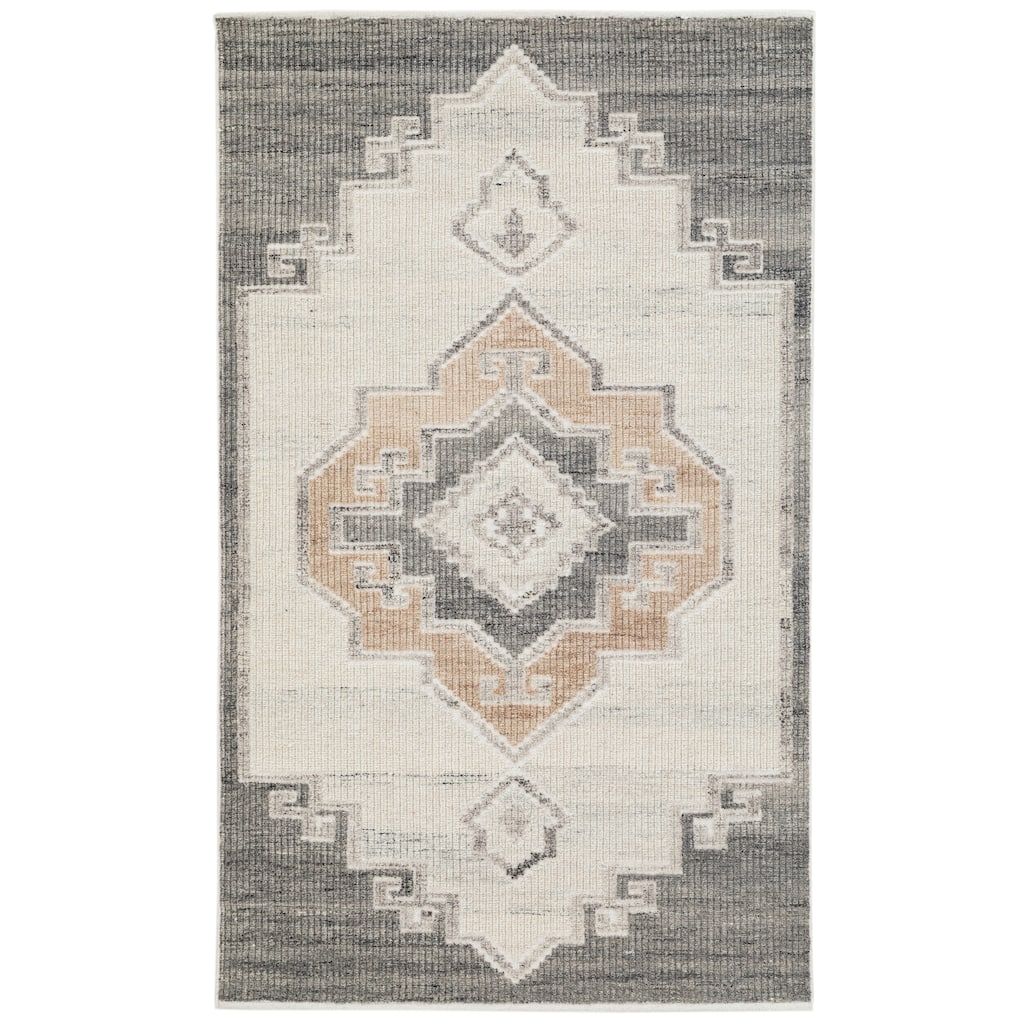 Terra by Obeetee Leah Karabagh Gray Rug