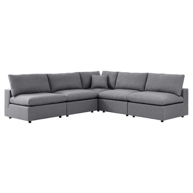 Commix 5-Piece Sunbrella® Outdoor Patio Armless Sectional Sofa