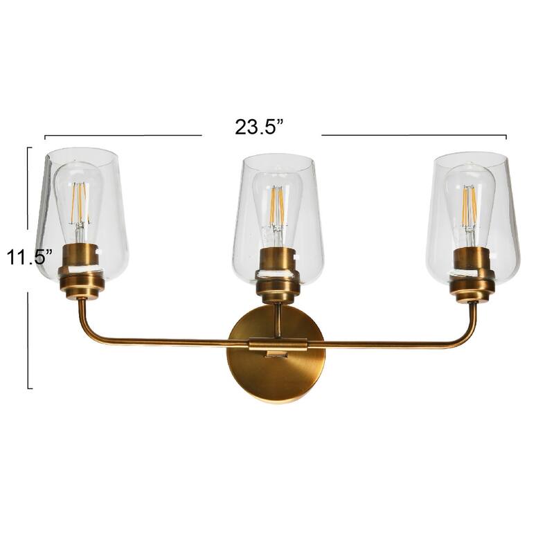 Robert Stevenson Lighting Holden - Metal and Glass Vanity Light