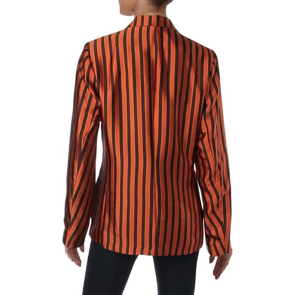 Scotch /& Soda Damen Gl/änzender Nadelstreifen Blazer