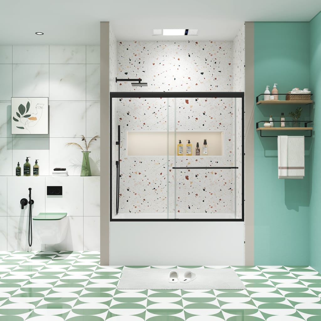 Shower door, sliding door, with 1/4" tempered glass