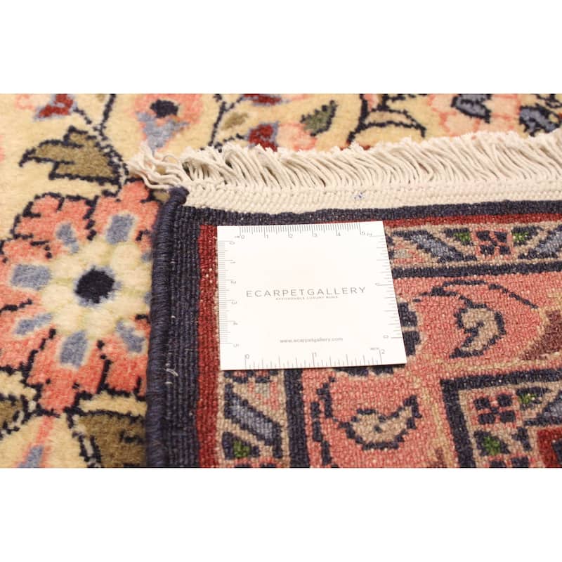 ECARPETGALLERY Hand-knotted Anatolian Cream Wool Rug - 2' 9" x 10' 5"