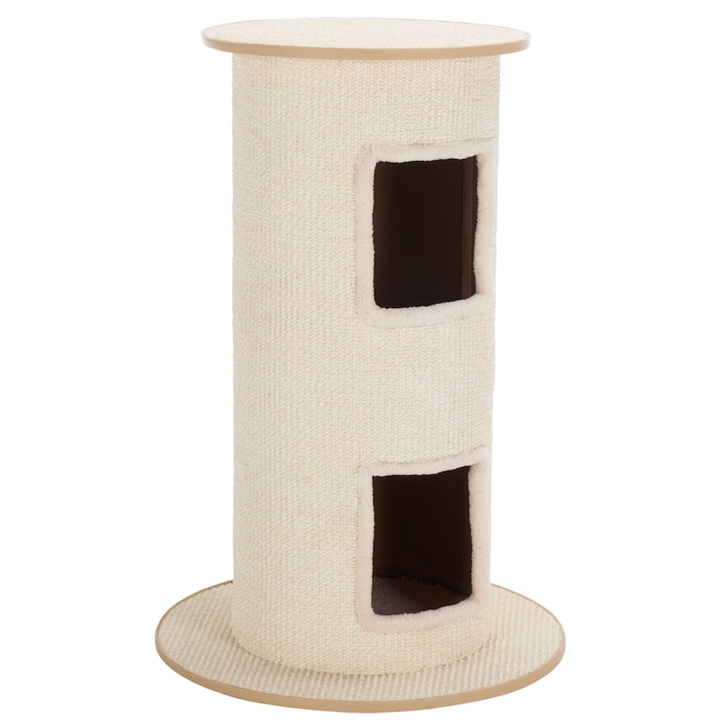 SAFAVIEH Home Natural/Ivory 20"W x 20"L x 30"H Sisal Cat Scratch House - 20"W x 20"L x 30"H
