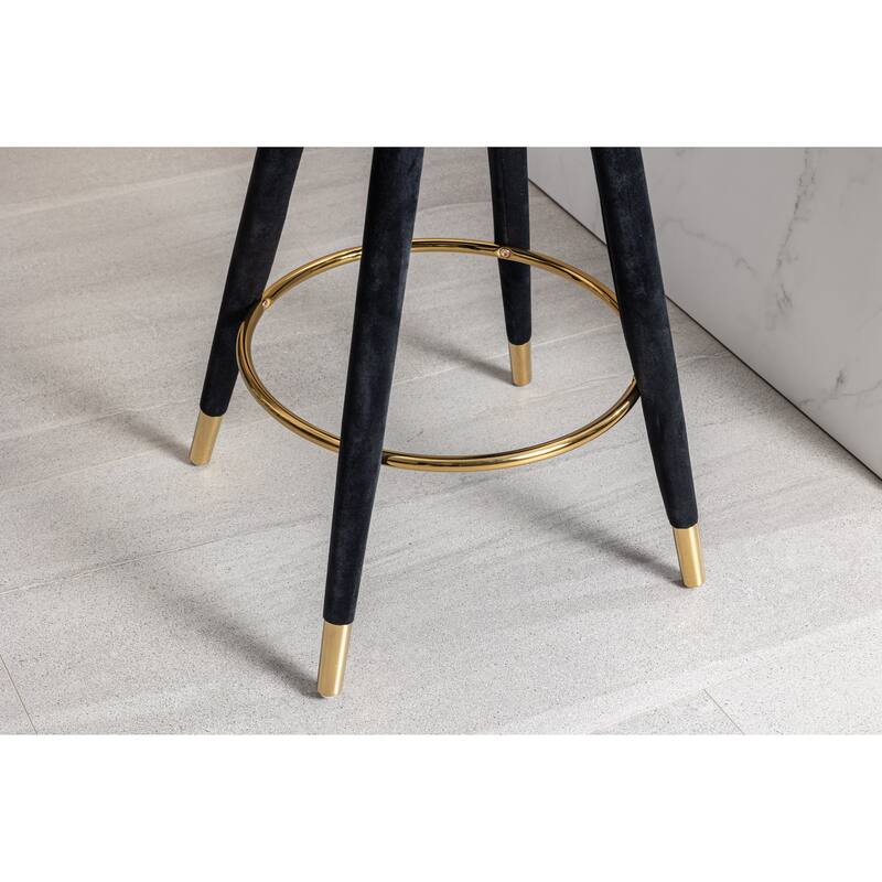 COOLMORE Counter Height Bar Stools Set of 2