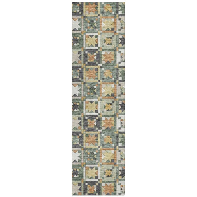 Machine Washable Indoor/ Outdoor Global Goddard Chantille Rug