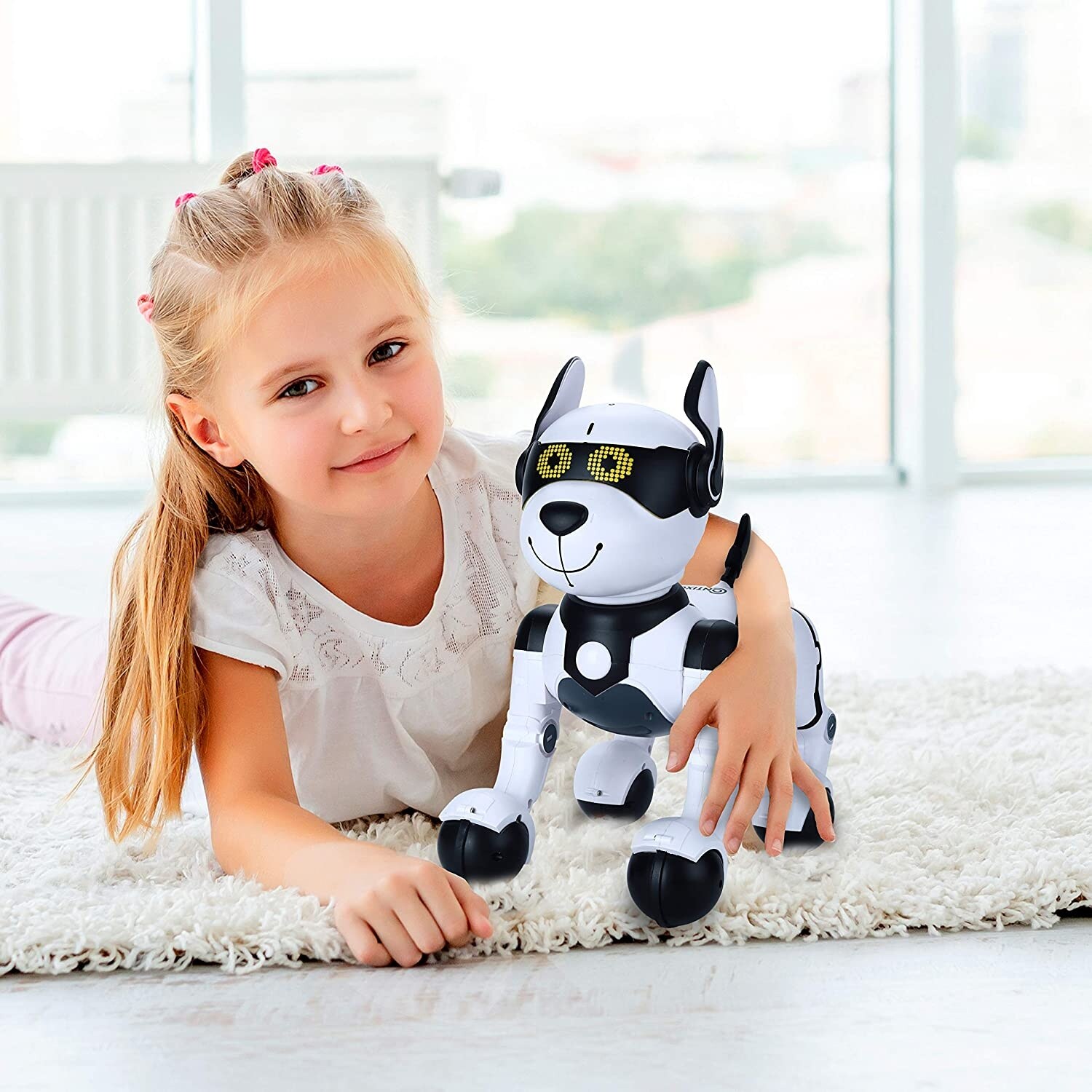 Contixo R4 IntelliPup Robot Dog Walking Pet Robot Toy Robots for Kids Remote Control Interactive RC Toy Dog 1 package
