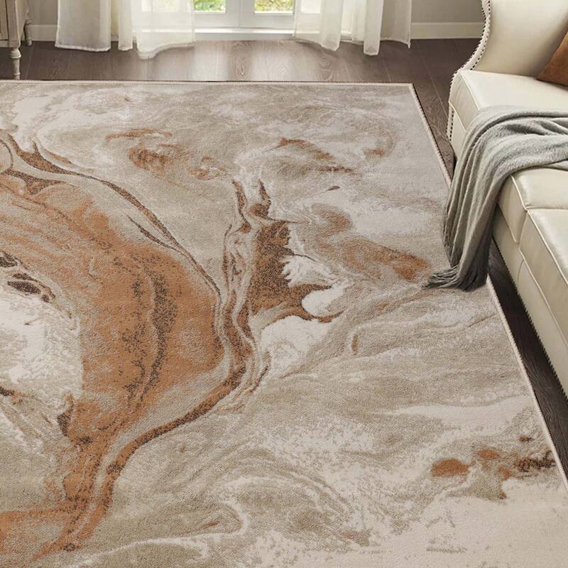Superior Morwenna Modern Abstract Watercolor Indoor Area Rug or Runner