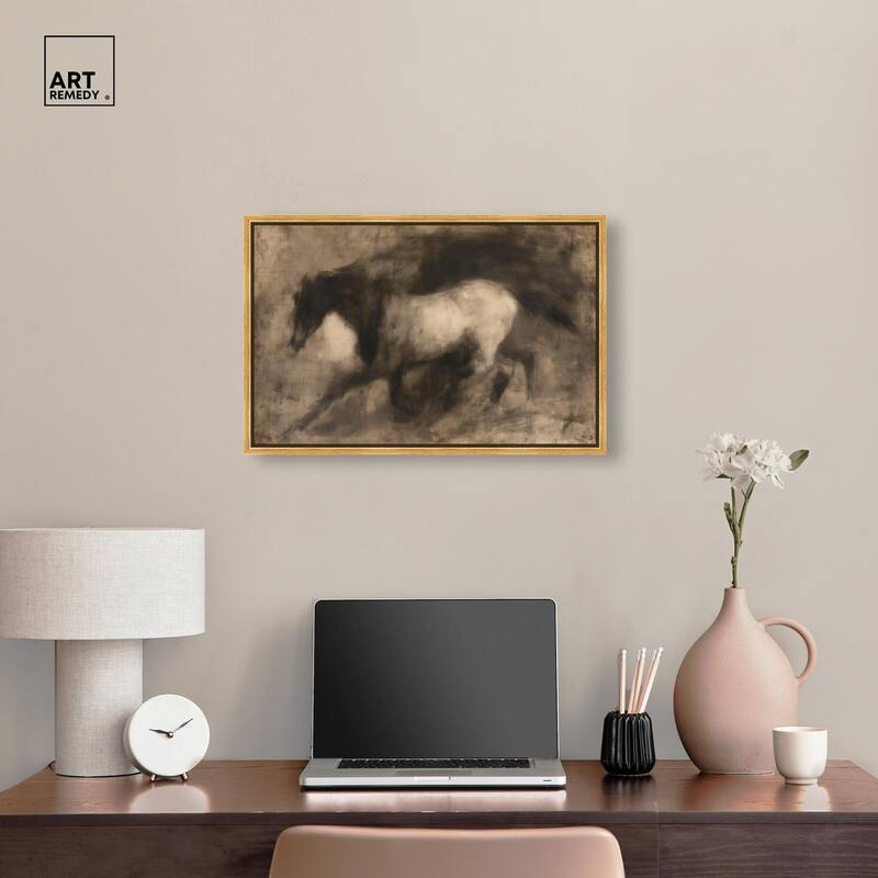 Dark Horse Canvas by Art Remedy