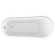 preview thumbnail 9 of 10, Diamante 67.3" White Acrylic Slipper Claw Foot Tub with Lion's Paw Feet