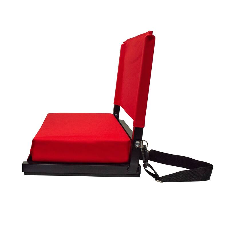 Outdoor Leisure Products 18" Folding Stadium chair in red