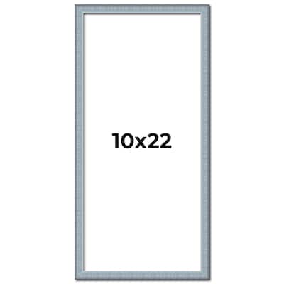 10x22 Frame Rustic Sky Blue Solid Wood Picture Frame | 0.75 Inch