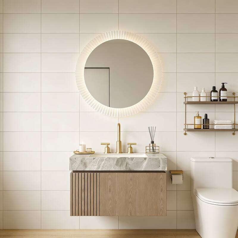 Floating Bathroom Vanity with 3 Pre-drilled Faucet Holes