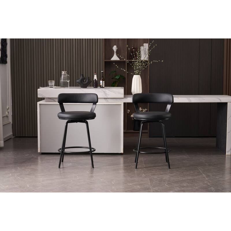 Ashley Swivel Modern Counter Barstools Set of 2
