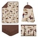 preview thumbnail 2 of 4, Sweet Jojo Designs Western Cowboy Boy 4pc Nursery Crib Bedding Set Wild West Southern Charm South Country Desert Horse Horseshoe