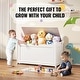 preview thumbnail 14 of 19, Wooden Toy Chest for Kids, Toddler Toy Storage Box with Flip-Top Lid and Safety Hinge, for Playroom, Bedroom