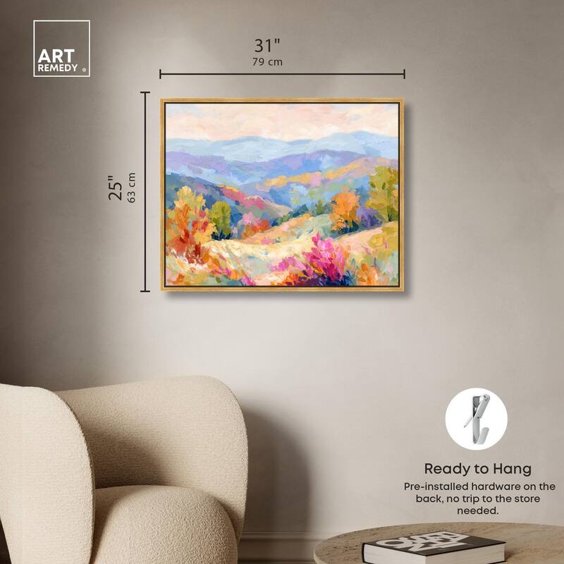 Colorful Valley II Canvas by Art Remedy