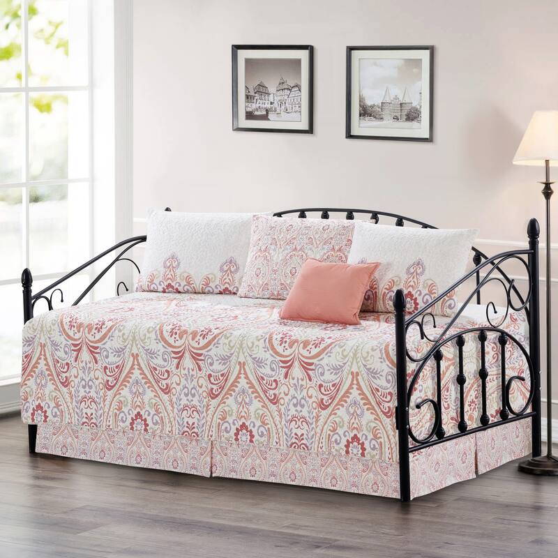 Serenta 6 Piece Cotton Blend Daybed Bedspread Coverlet Set - 75" x 39"