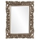 preview thumbnail 1 of 5, Allan Andrews Ornate Framed Beveled Rectangular Wall Mirror - Champagne/Silver