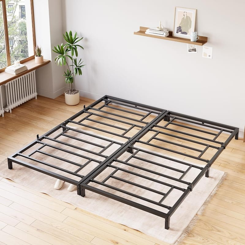Bed Frame No Box Spring Needed Metal Platform Bed 8"