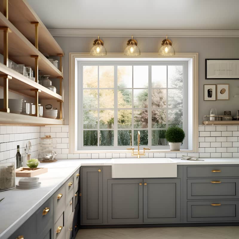 Draki Mid-century Modern Gold Unique Dome Glass Bathroom Light Crooked Vintage Armed Wall Sconce - W 6.7" x H 8.7" x D 10.6"