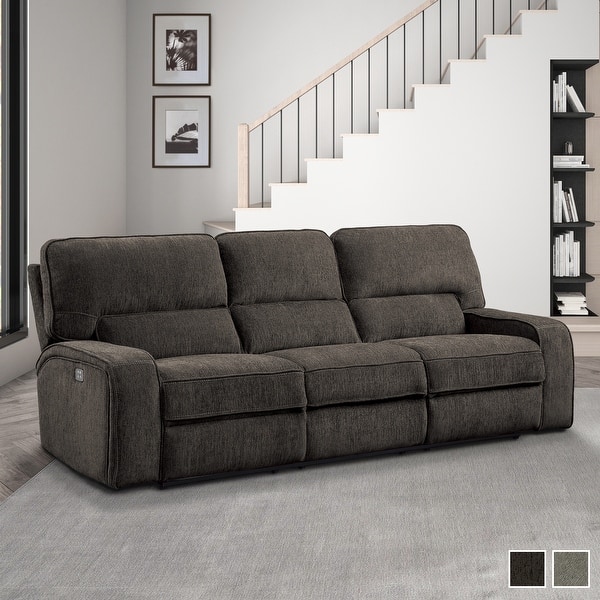Shop Black Friday Deals On Eymard Power Double Reclining Sofa With Power Headrest And Usb Ports On Sale Overstock 31588569