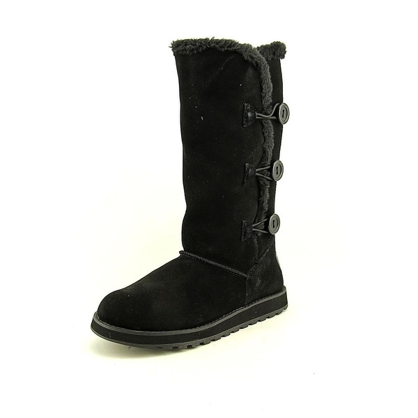 Skechers Keepsakes Conceal Women Round Toe Suede Black Winter Boot