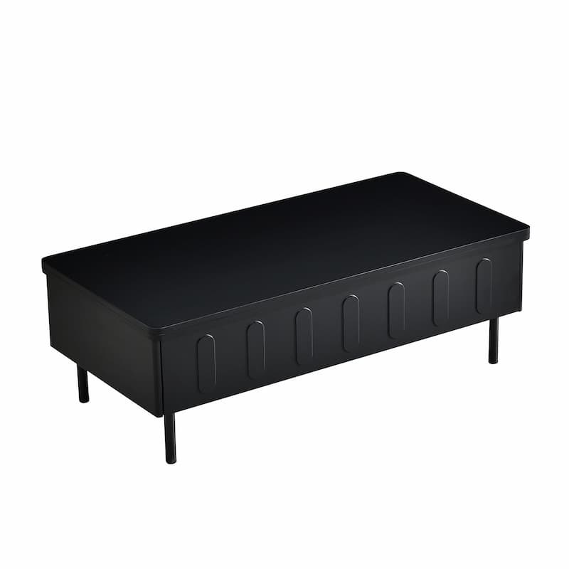 Lift-Top Coffee Table with 2 Drawers
