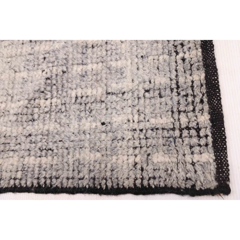 ECARPETGALLERY Hand-knotted Looma Grey Wool Rug - 8'3 x 10'2
