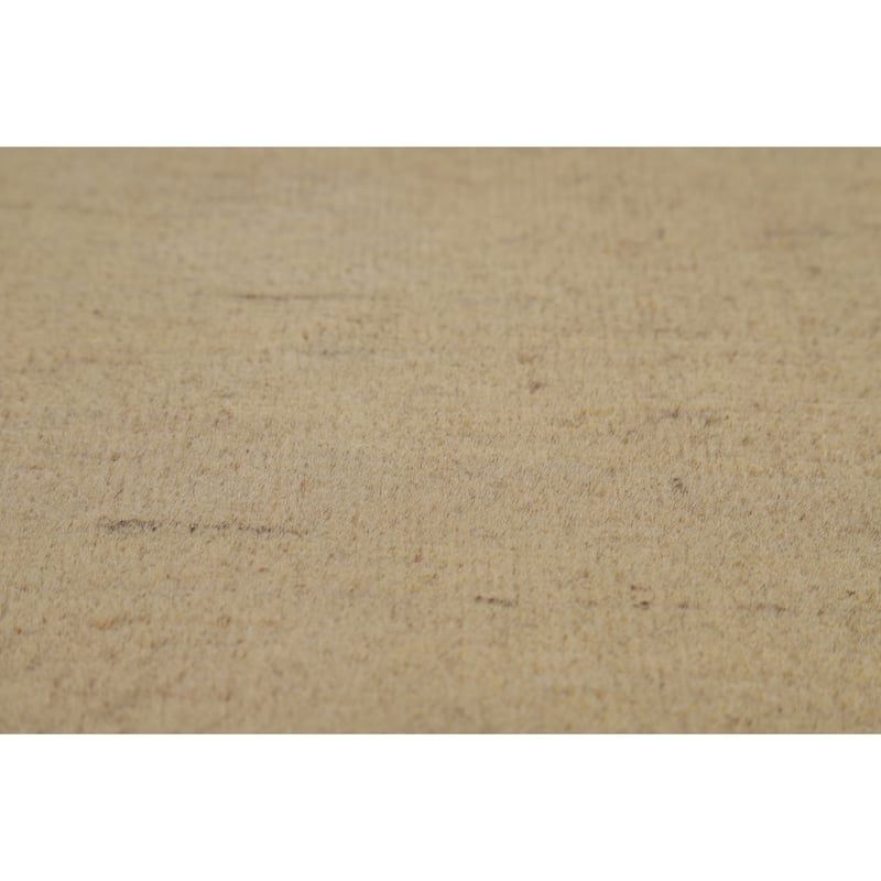 Solid Modern Gabbeh Runner Rug Hallway Handmade Wool Carpet - 2'8"x 9'7"
