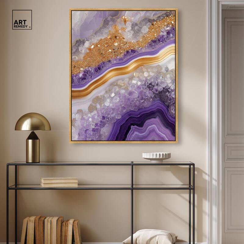 Gemstone Labyrinth II Canvas by Art Remedy
