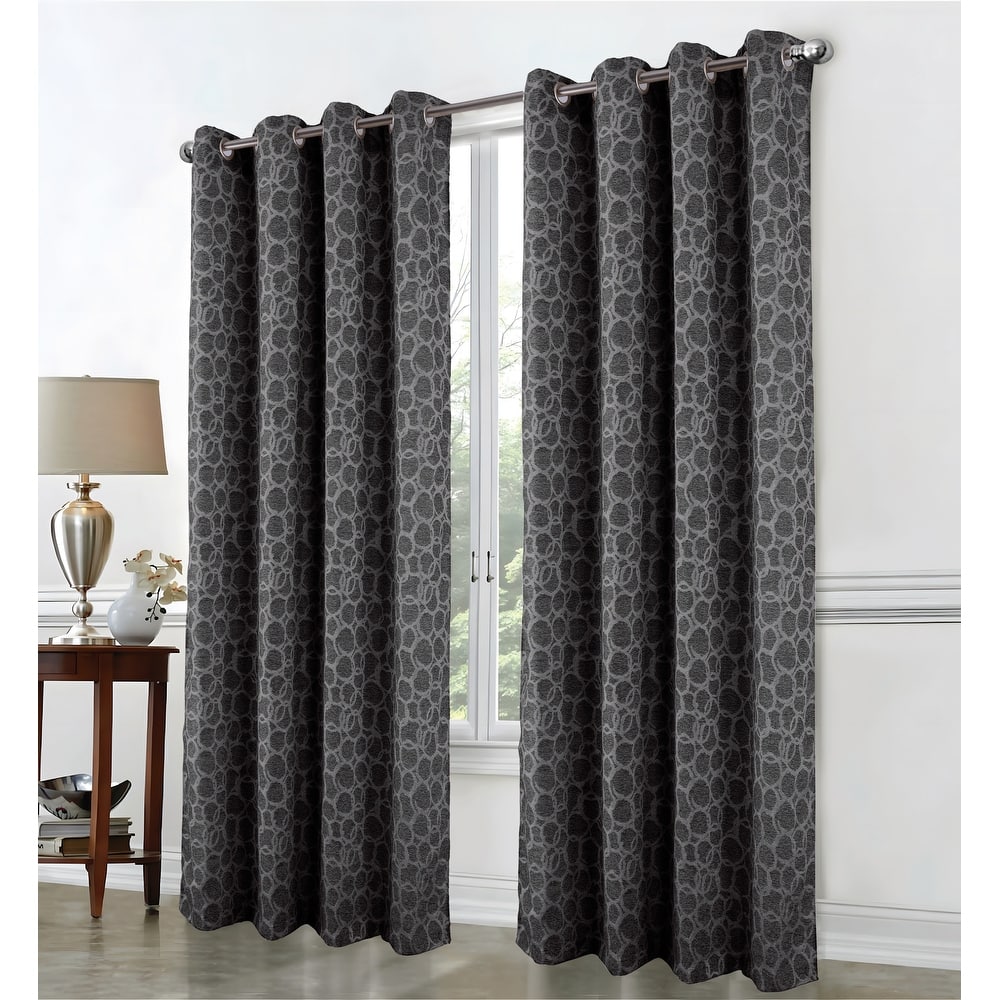 Jasper Lurex Woven Window Curtain Panel