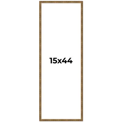 15x44 Frame Gold Kingsley Distressed Solid Wood Picture Frame Width