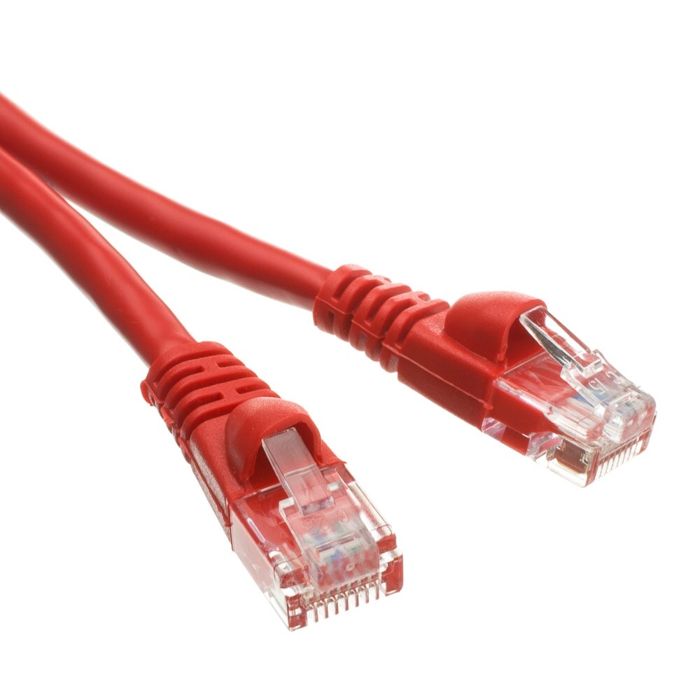 Snagless//Molded Boot Cat5e Black Ethernet Patch Cable 5 Pack 5 foot