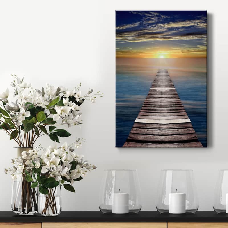 Caribbean Dusk Premium Gallery Wrapped Canvas - Ready to Hang