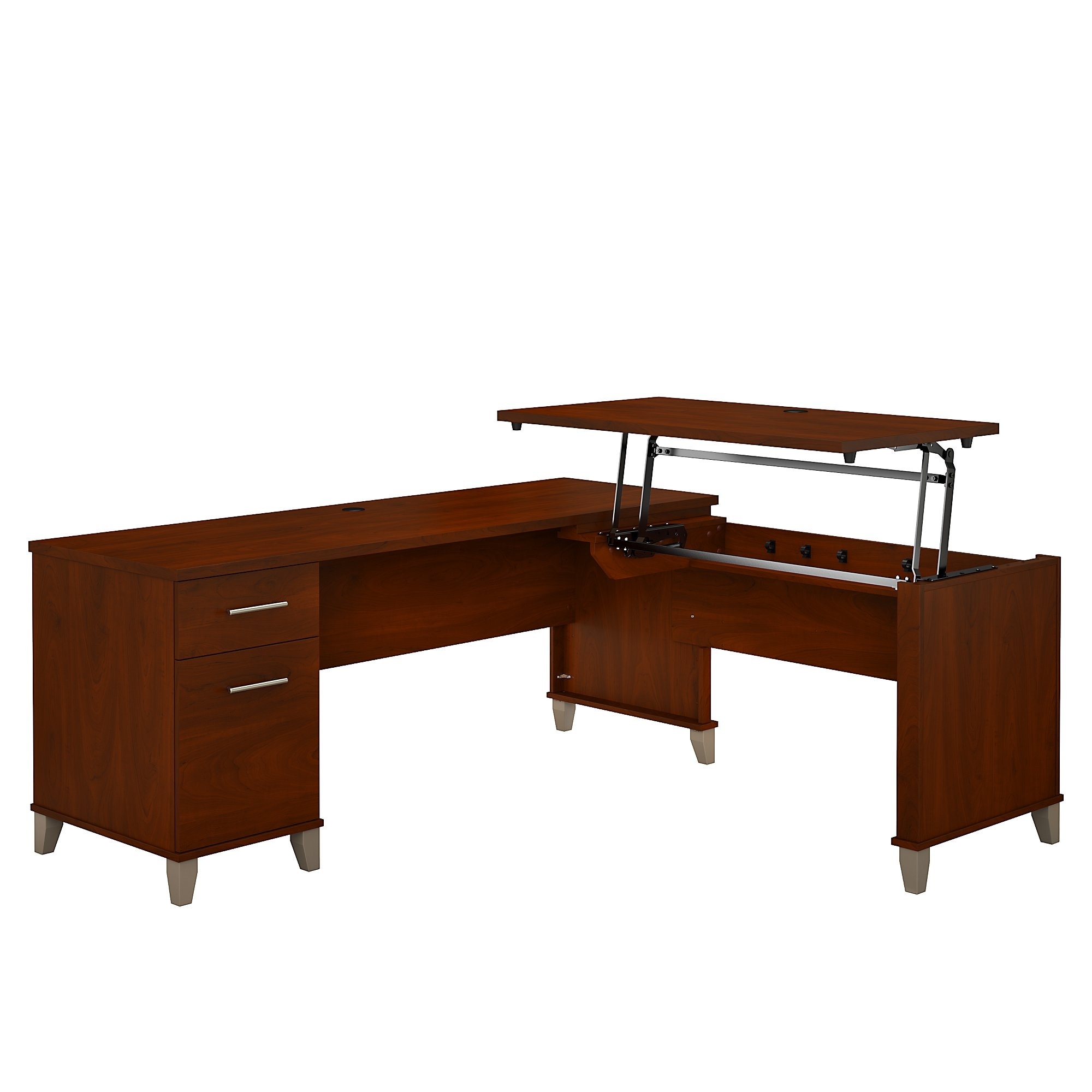 Somerset 72W 3 Position Sit to Stand L Shaped Desk by Bush-image